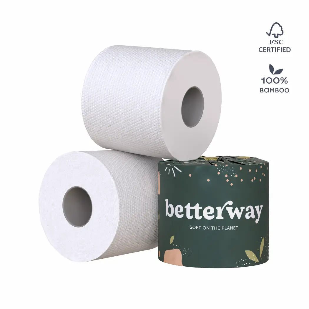 Betterway Bamboo Toilet Paper - (12 Rolls/Box)